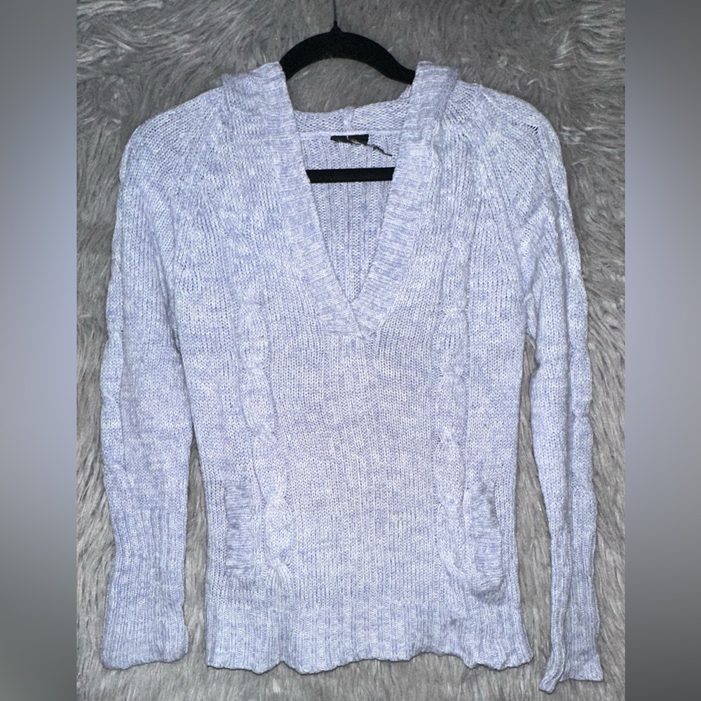 Women's White Cable Knit Sweater